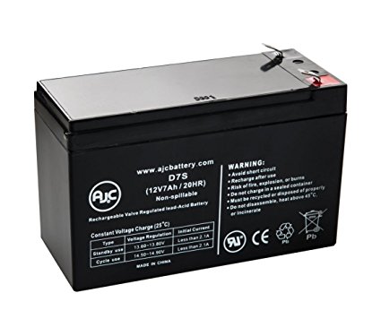 AJC Replacement Battery for Ritar RT1270 12V, 7Ah Security System Batteries