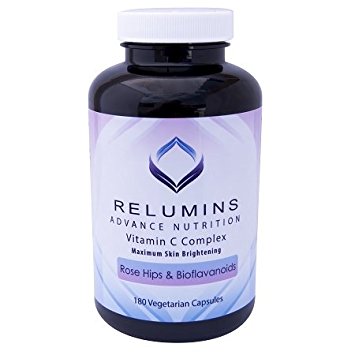 1 Bottle of Relumins Advance Vitamin C - MAX Skin Whitening Complex With Rose Hips & Bioflavinoids   1 YouLookLight screen/ phone cleaning cloth