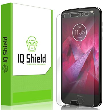 Moto Z2 Force Screen Protector, IQ Shield LiQuidSkin Full Coverage Screen Protector for Moto Z2 Force HD Clear Anti-Bubble Film