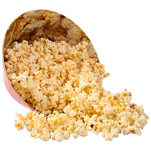 Popcorn Bowl - Big Red Bowl with Popcorn Print Interior - Perfect Popcorn Bucket