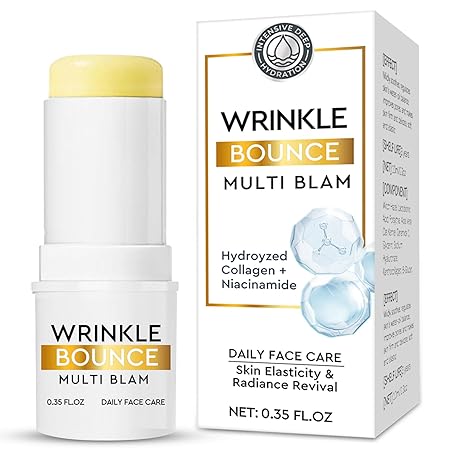 Face Moisturizer, Multi Balm Stick for Facial Moisturizer, All-in-One Hydrating Lip Balm, Effectively Fade Wrinkle, Make Up Base & Face Mist Balm Stick, Suitable for Face and Body