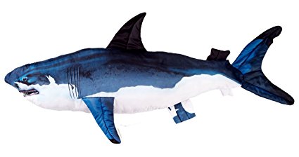 Huge Stuffed Shark Fish - Giant Pillow - Over 4 ft Long