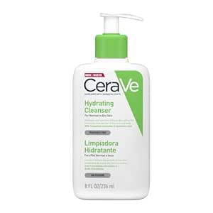 CeraVe Hydrating Facial Cleanser Non-Foaming Face Wash with Hyaluronic Acid, Ceramides & Glycerin (236ml)