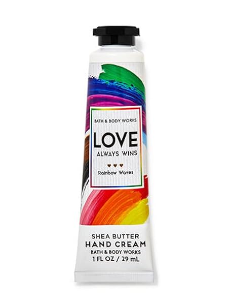 Bath & Body Works Rainbow Waves Shea Butter Travel Size Hand Cream 1oz (Rainbow Waves)