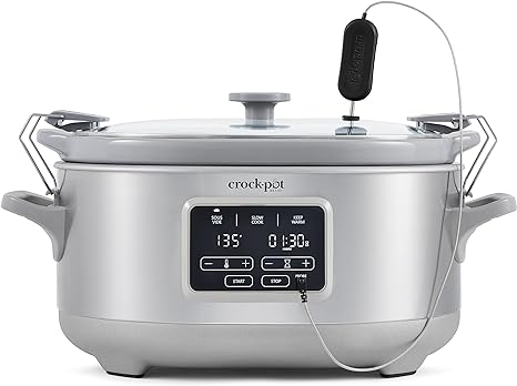 Crockpot™ 7-Quart Cook & Carry™ Slow Cooker with Sous Vide,Programmable, Stainless Steel