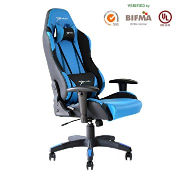 High Back Gaming Chair With Headrest and Lumbar Support ,Ergonomic designs Extremely Durable PU Leather Steel Frame Racing chair