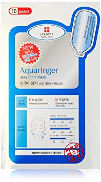 Leaders Insolution Aquaringer Skin Clinic Cotton Sheet Mask - Set of 10