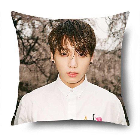 Fanstown BTS KPOP in the mood for love pillowcase Soft velvet Core included with lomo cards