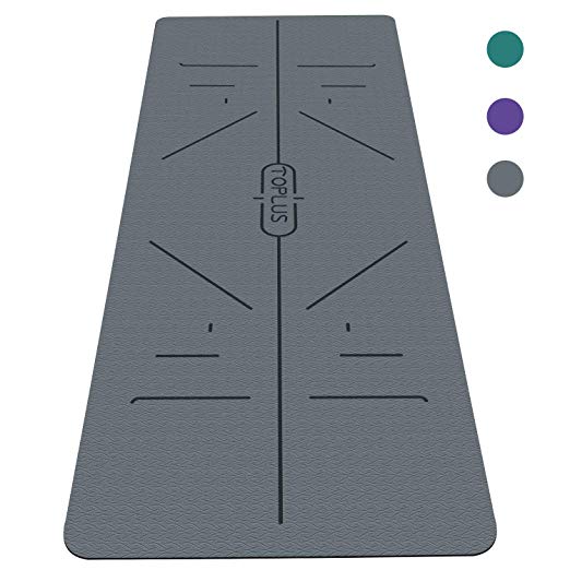 TOPLUS Yoga Mat - Classic 1/4 inch Pro Yoga Mat Eco Friendly Non Slip Fitness Exercise Mat with Carrying Strap-Workout Mat for Yoga, Pilates and Floor Exercises