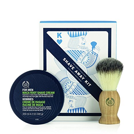 The Body Shop Shave Away Kit, 2pc Paraben-Free Shave Kit for Men