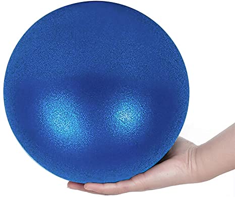 XIECCX Mini Yoga Balls 9 Exercise Ball Pilates Ball Therapy Ball Balance Ball Bender Ball Barre Equipment for Home Stability Squishy Training PhysicalCore Training with Inflatable Straw