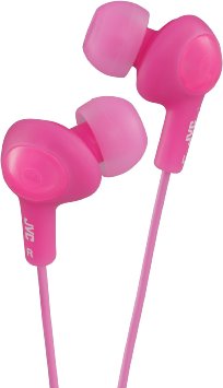 JVC HAFX5P Gumy Plus Inner Ear Headphones (Pink)