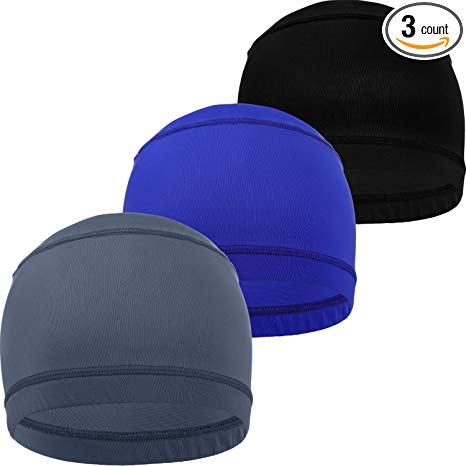 SATINIOR Sweat Wicking Helmet Liner, Cooling Cap, Running Hat, Cycling Cap Skull Cap, Helmet Hard Hat Liner for Men and Women