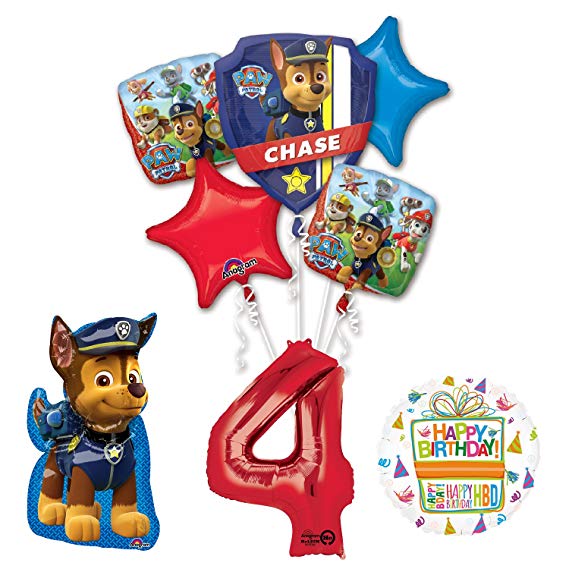 Paw Patrol The Ultimate 4th Birthday Party Supplies and Balloon Decorations