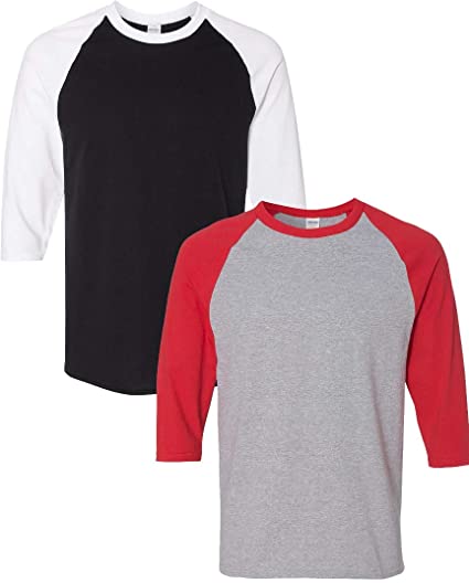 Heavy Cotton 3/4-Sleeve Raglan T-Shirt (G570)