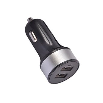 Car Charger MarvelTech 3.1A/15W/5V with Dual USB Port Car Charger Portable Fast Car Charger Compatible with all devices. For iPhone, Samsung, and Android (Silver)