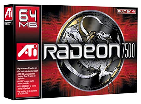 ATI RADEON 7500 - Multi-monitor graphics card - Radeon 7500 - AGP 4x - 64 MB DDR - DVI