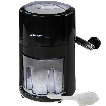 Jago ECRS01 Ice Crusher with Ice Bucket and Scoop in BLACK or WHITE (Black)