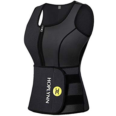HOPLYNN Sweat Vest for Women, Neoprene Sauna Waist Trainer Vest for Weight Loss Women