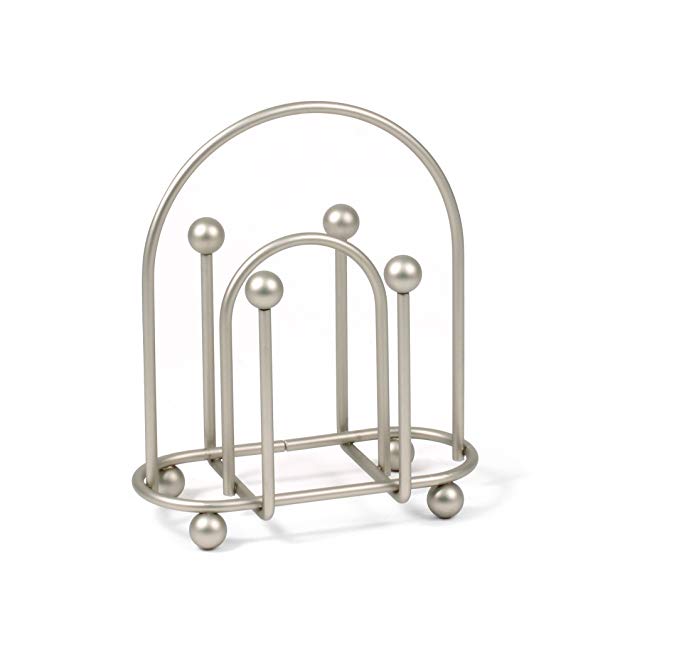 Spectrum Diversified Pantry Works Arch Napkin Holder, Satin Nickel