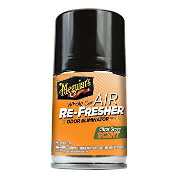 Meguiar's G16502 Whole Car Air Refresher Odor Eliminator (Citrus Grove Scent) - 2 oz.