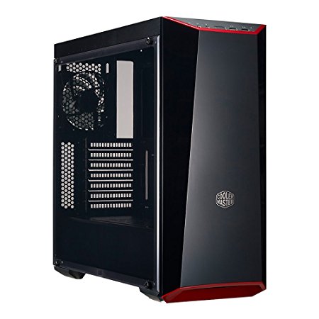 MasterBox Lite 5 ATX Mid-Tower Case with Dark Mirror Front Panel, Acrylic side panel, Customizable trim colors