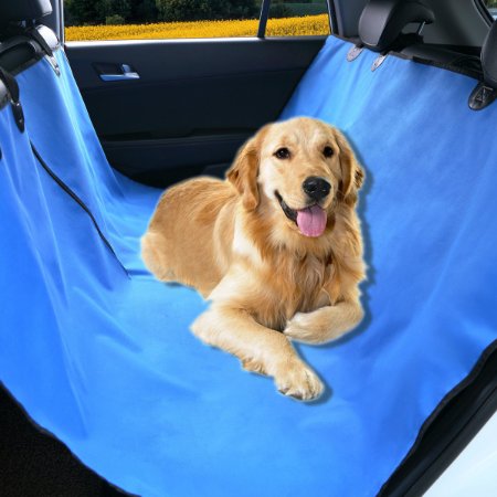 Pet Magasin Pet Seat Cover for Car Seats - Hammock Style Cover Protects Car Back Seats from Dog Fur, Mud, Scratches