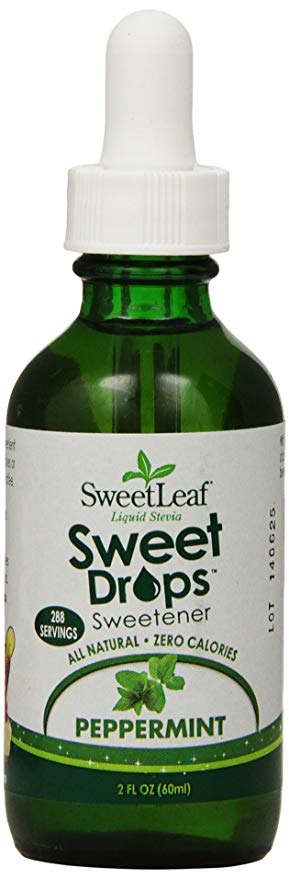 SweetLeaf Sweet Drops Liquid Stevia Sweetener, Peppermint, 2 Ounce  ( Pack May Vary )