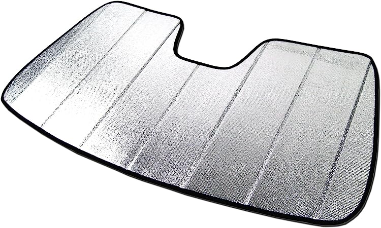 Tuningpros SS-202 Custom Fit Car Windshield Sun Shade Protector, Sunshade Visor Silver & Grey 1-pc Set Compatible With 2014-2020 Lexus IS250 IS350 XE30