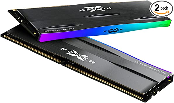 Silicon Power DDR4 32GB (16GBx2) Zenith RGB RAM Gaming 3200MHz (PC4 25600) 288-pin C16 1.35V UDIMM Desktop Memory Module - Low Voltage SP032GXLZU320BDD