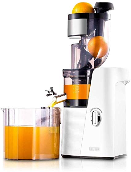 SKG Slow Masticating Juicer Cold Press 36 RPM Big Mouth Juice Extractor,White