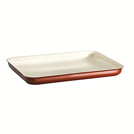 Tramontina 80110/055DS Style Ceramica 01 Baking Tray, 16 by 11-Inch, Metallic Copper