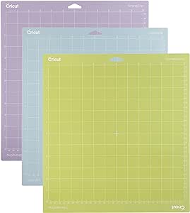 Cricut Cutting Mat, 30.5 x 30.5 cm, Variant 3 Pieces, Multicolor, One Size