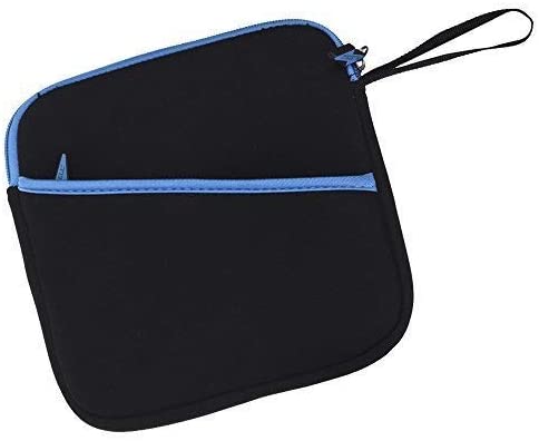 BCP 7-1/2inches External USB DVD/Blue-Ray/Hard Drive/GPS Neoprene Protective Storage Carrying Bag Sleeve/Pouch with Extra Storage Pocket