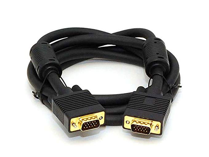 Monoprice 6ft SVGA Super VGA M/M Monitor Cable w/ ferrites (Gold Plated)