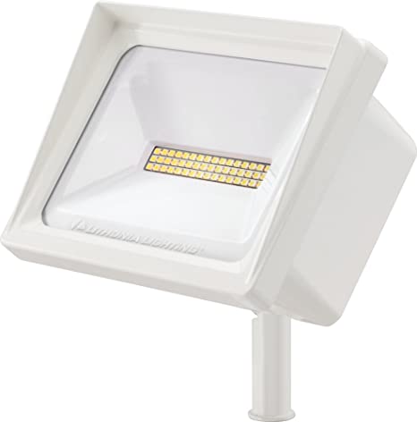 Lithonia Lighting QTE LED P1 40K 120 THK WH M6 Flood Light, 4000K, 24 Watts, 2500 Lumens, White