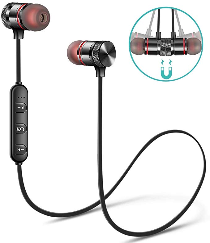 Wireless Earbuds, Wireless Bluetooth Headphones, Bluetooth Headphones, Headphones Earbuds with Mic Noise Cancelling Stereo Wireless Bluetooth Headphones for Gym Running Workout
