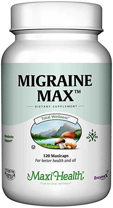 Maxi Health Migraine Max Supplement , Headache Support , 120 Capsules ,  Kosher