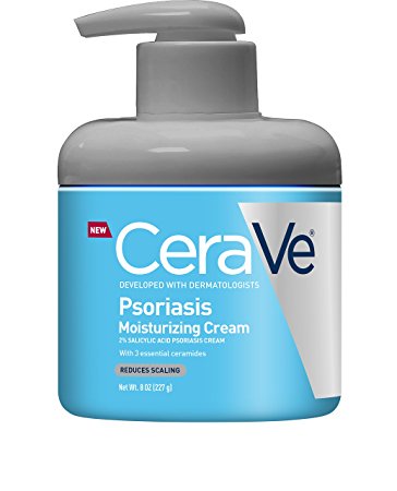 CeraVe Psoriasis Moisturizing Cream 8 oz with Salicylic Acid, Ceramides, and Urea for Treating Symptoms of Psoriasis while Moisturizing and Repairing Protective Skin Barrier