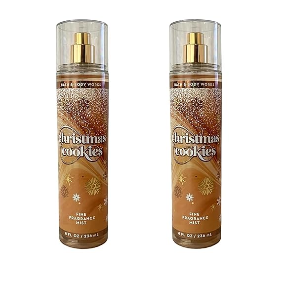 Bath & Body Works Fragrance Mist 2-Pack 8oz Each (Christmas Cookies)