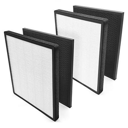 Levoit Air Purifier LV-PUR131 Replacement Filter  True HEPA & Activated Carbon Filters Set, LV-PUR131-RF , (2 Pack)