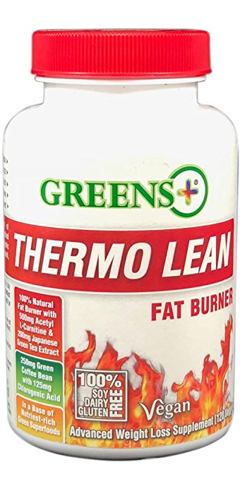 Greens Plus Thermo Lean Advanced Weight Loss Supplement | Herbal Fat Burner | 120 Vegetarian Capsules