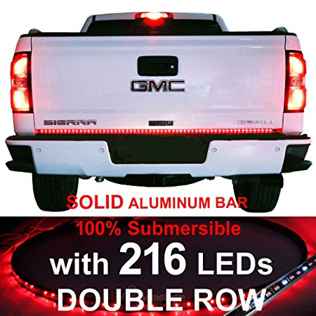 60" Aluminum 216 LEDs Tailgate Light Bar Watertight Silicone Strip SUBMERSIBLE