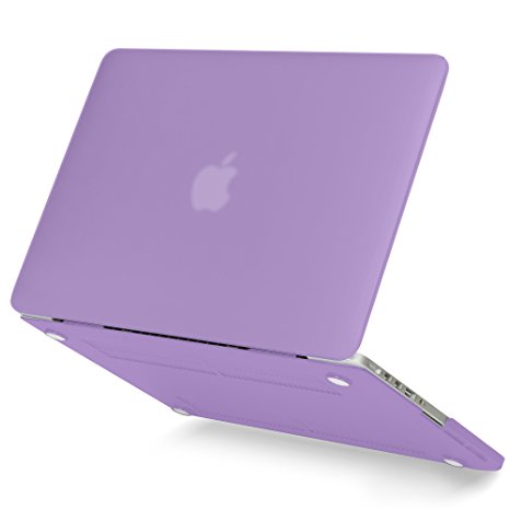 GMYLE 3 in 1 Bundle Soft-Touch Frosted Hard Case for MacBook Pro 13 inch with Retina Display (No CD-ROM) (Model: A1425 / A1502) with Keyboard Cover and Screen Protector - Purple