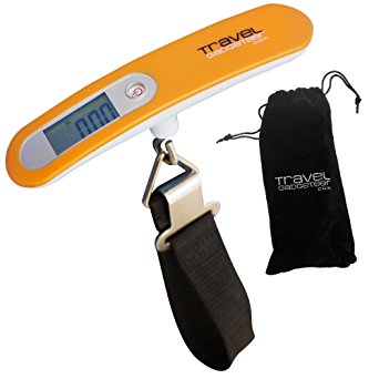 Portable Digital Luggage Scale   FREE PROTECTIVE POUCH - 8 COLORS | Up to 110 lbs/ 50kg