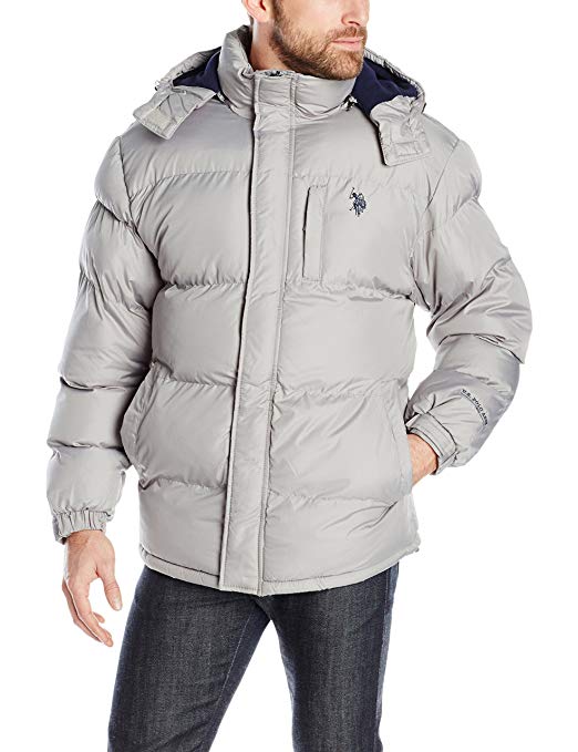 U.S. Polo Assn. Men's Classic Short Puffer Jacket with Small Logo