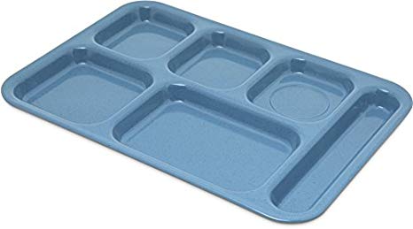 Carlisle 4398992 Right-Hand Heavy Weight Compartment Café Tray, Sandshade