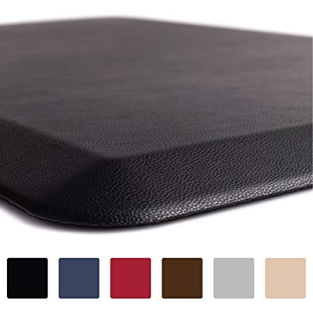 GORILLA GRIP Original 3/4" Premium Anti-Fatigue Comfort Mat, Phthalate Free, Ships Flat, Ergonomically Engineered, Extra Support and Thick, Kitchen and Office Standing Desk (32x20: Black)