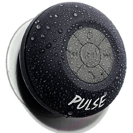 Pulse Best Shower Speaker Wireless 40 Bluetooth Speakers Waterproof and Portable Audio Players and Speakerphone Pairs well with iPod iPhone and iPad Perfect Accessories for Camping Pool Hot Tub Boat and Beach Plus Outrageous Lifetime Guarantee