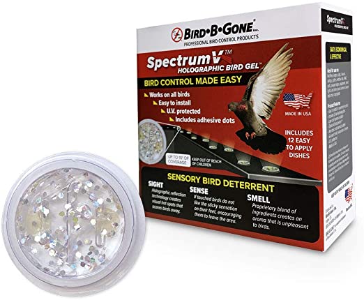 Bird B Gone SpecV-Mini SpectrumV 12-Pack Bird Gel Repellent, Clear